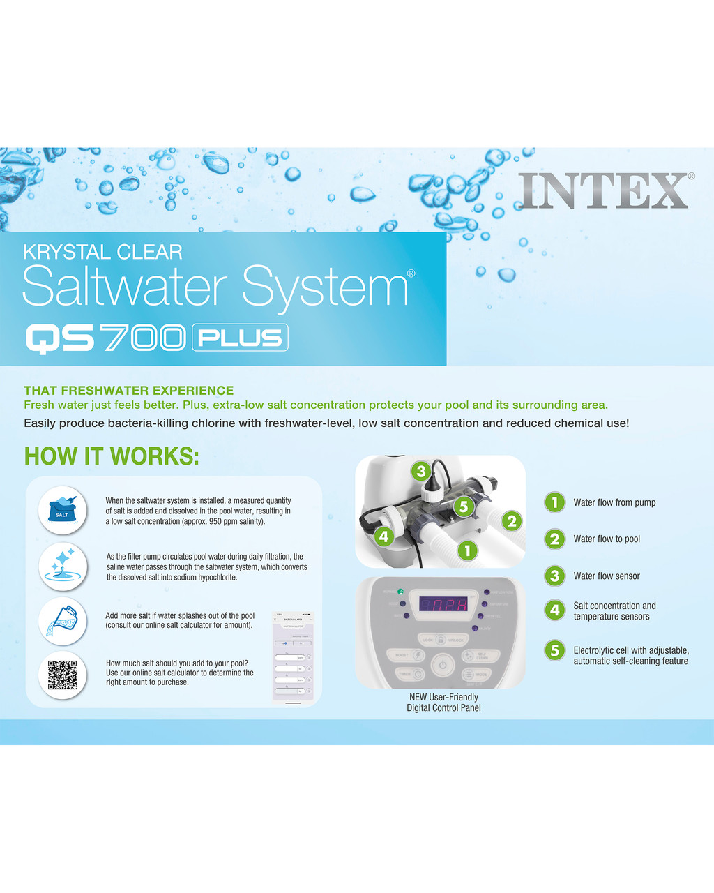 QS700 Plus Krystal Clear Saltwater System (110V) 5 QS700 Plus Krystal Clear Saltwater System (110V)
