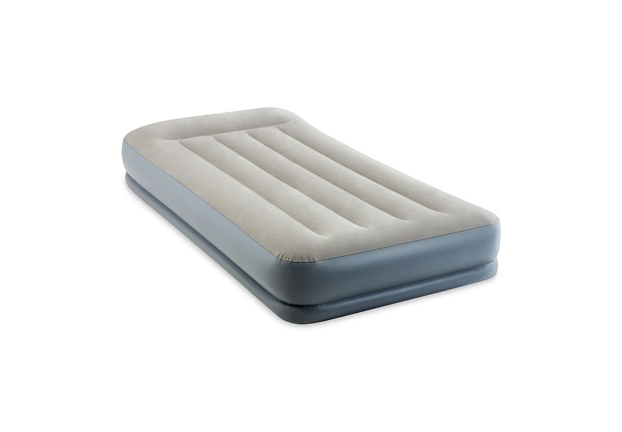 Dura-Beam® Standard Pillow Rest Air Mattress 12" Twin w/ Built-In Electric Pump