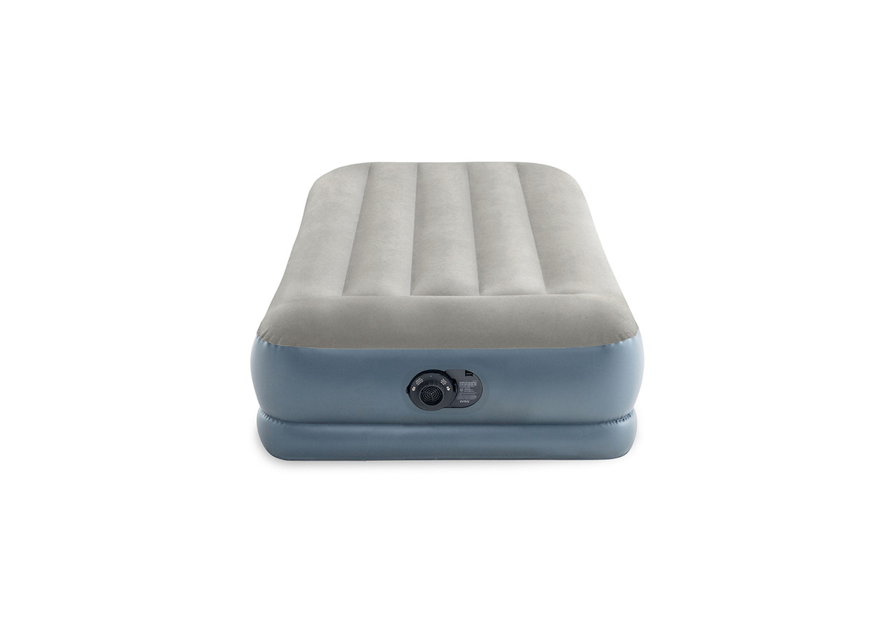 Dura-Beam® Standard Pillow Rest Air Mattress 12" Twin w/ Built-In Electric Pump