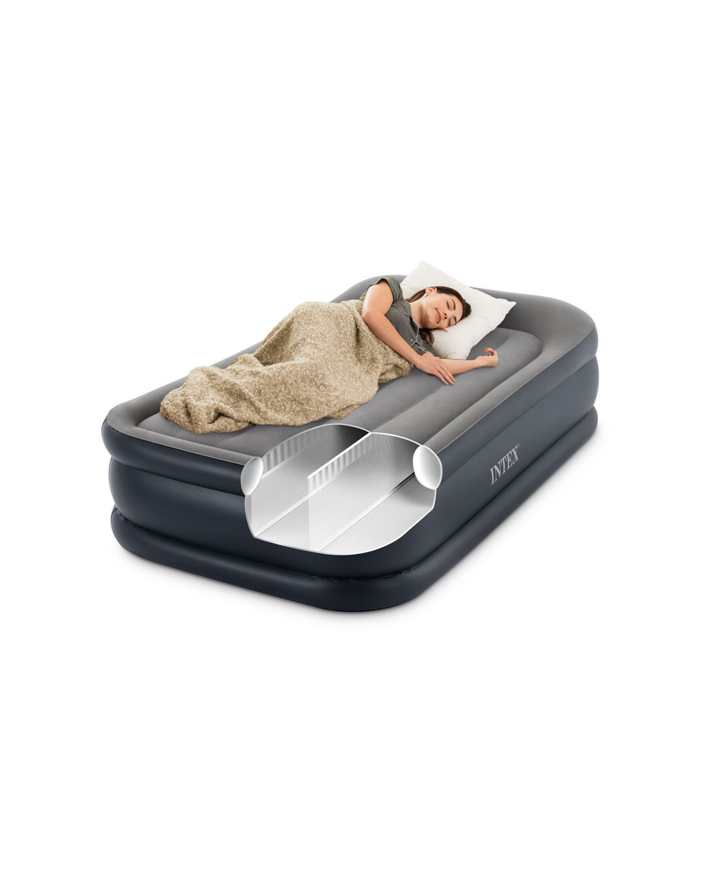 Dura-Beam® Plus Deluxe Pillow Rest Air Mattress 16.5" Twin w/ Built-In Electric Pump 11 Dura-Beam® Plus Deluxe Pillow Rest Air Mattress 16.5" Twin w/ Built-In Electric Pump