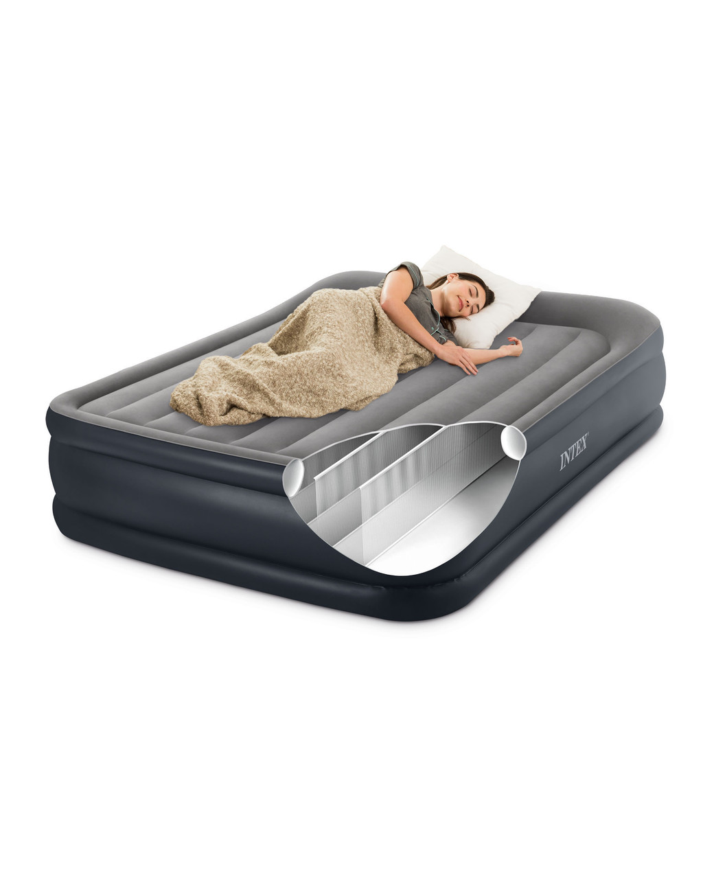 Dura-Beam® Plus Deluxe Pillow Rest Air Mattress 16.5" Queen w/ Built-In Electric Pump 11 Dura-Beam® Plus Deluxe Pillow Rest Air Mattress 16.5" Queen w/ Built-In Electric Pump