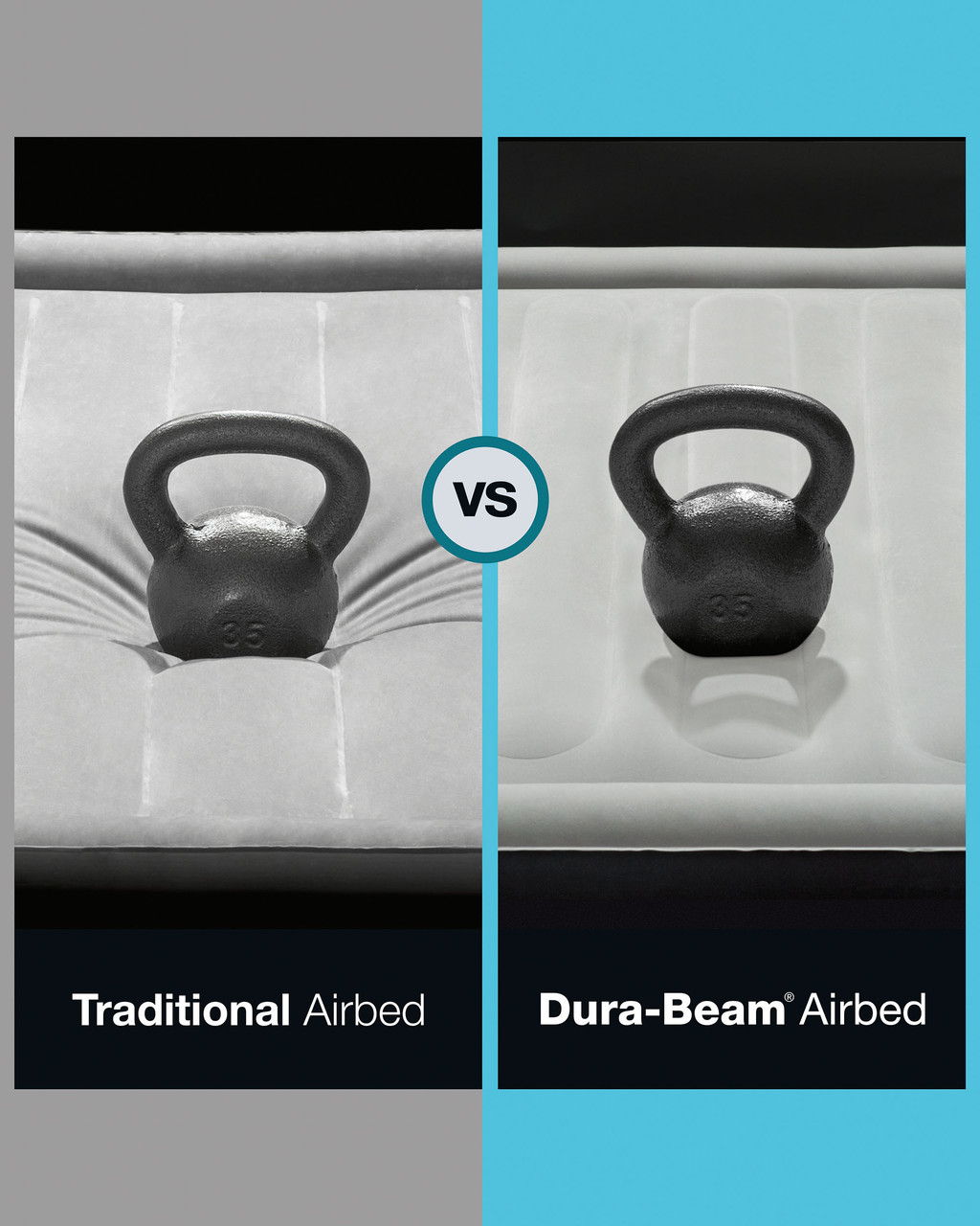 Dura-Beam® Plus Comfort 14" Queen Air Mattress w/ Built-In USB Pump