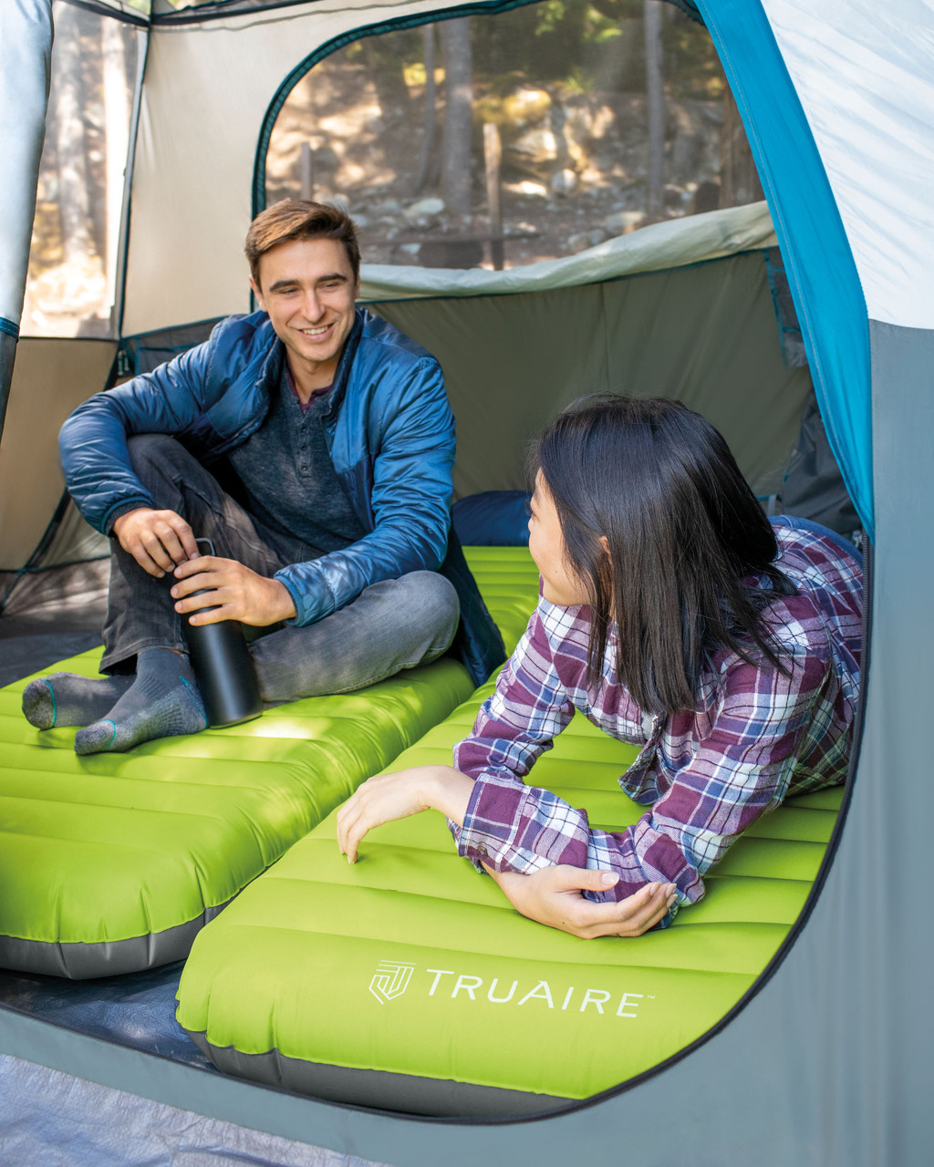 TruAire® Dura-Beam Camping Mat w/ USB Pump - Twin