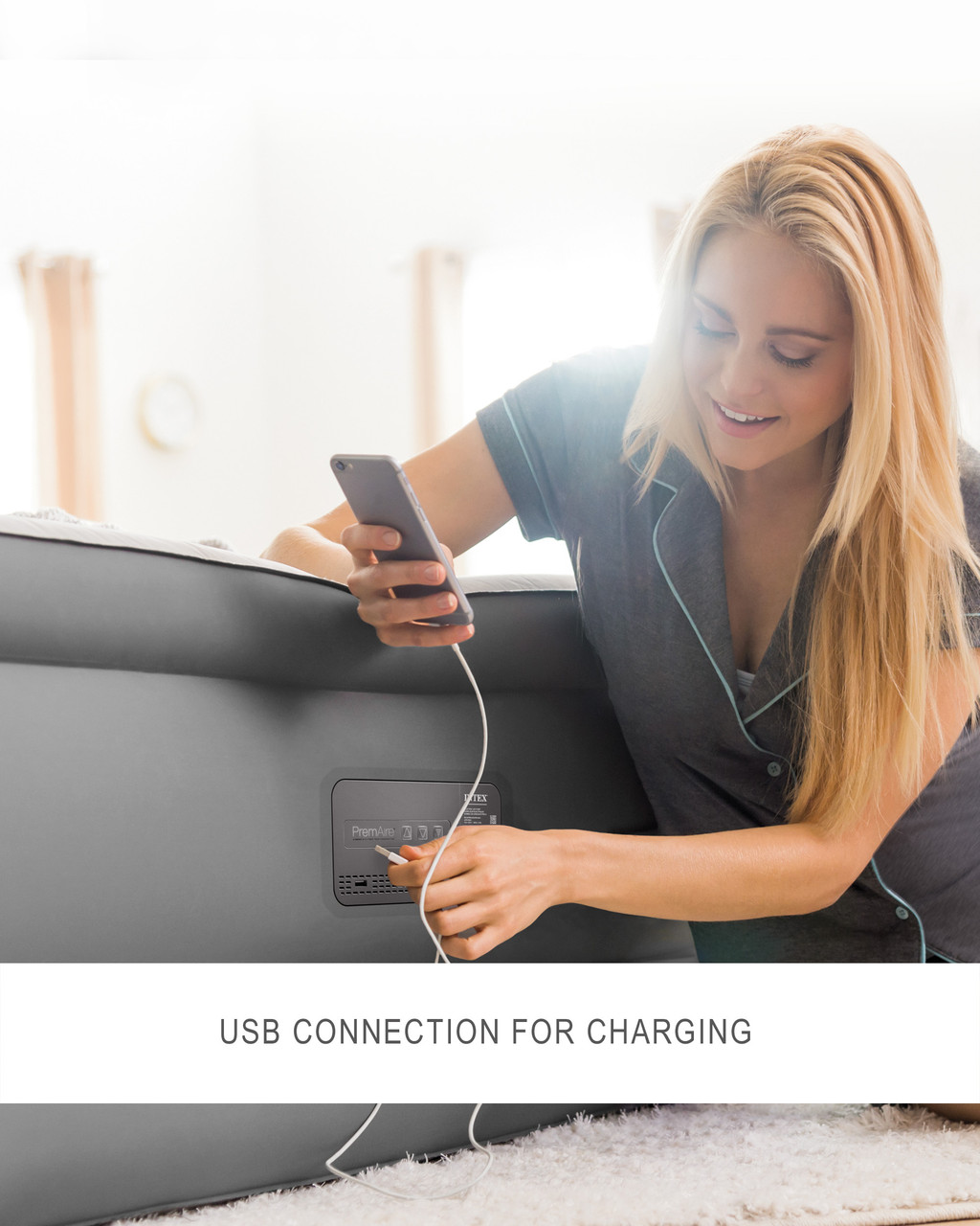 PremAire® II 18" Queen Air Mattress w/ Built-In Electric Pump