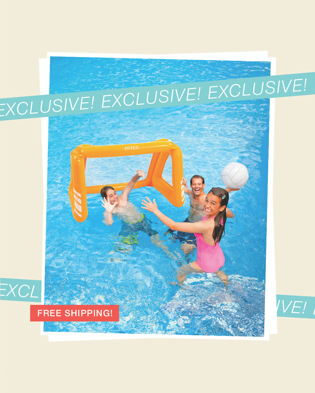 2-in-1 Inflatable Fun Goals Game
