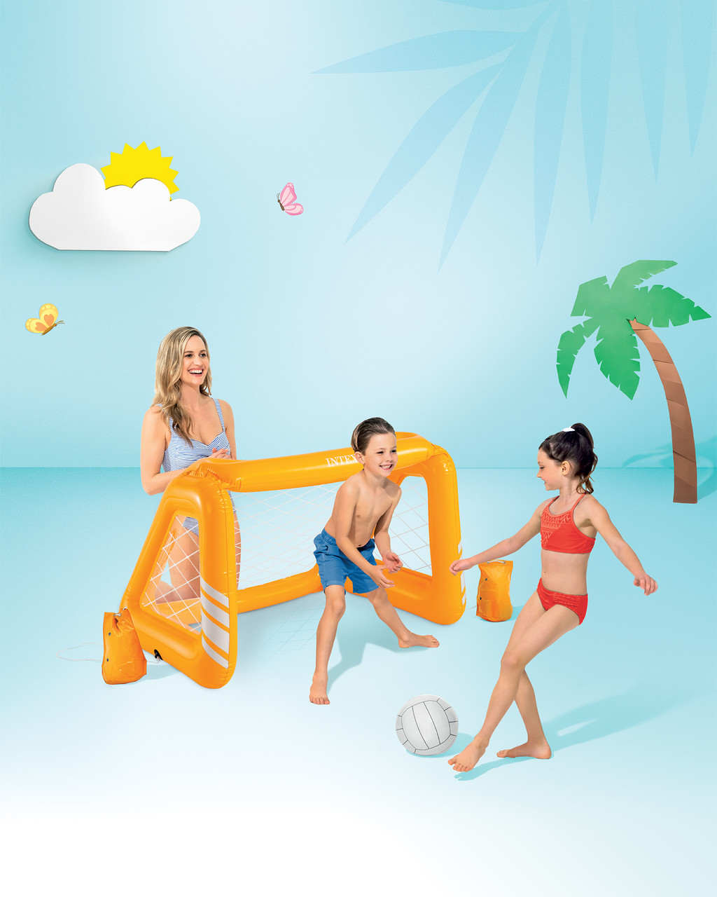 2-in-1 Inflatable Fun Goals Game